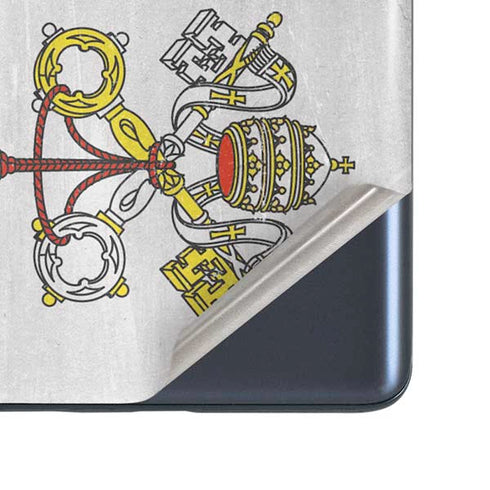 Vatican City Flag Distressed Galaxy S20 Fan Edition Skin